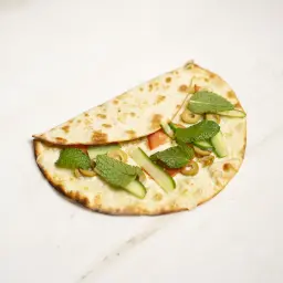 Akkawi Cheese with Vegetables Mankoushe